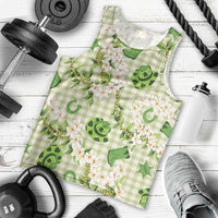 Mokihana Maile Ilima Leis Paniolo Palaka Men Tank Top Hawaiian Omaomo Ala Spirit - Polynesian Pride