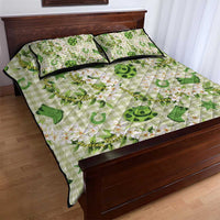Mokihana Maile Ilima Leis Paniolo Palaka Quilt Bed Set Hawaiian Omaomo Ala Spirit - Polynesian Pride