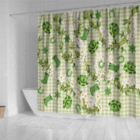 Mokihana Maile Ilima Leis Paniolo Palaka Shower Curtain Hawaiian Omaomo Ala Spirit - Polynesian Pride