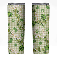 Mokihana Maile Ilima Leis Paniolo Palaka Skinny Tumbler Hawaiian Omaomo Ala Spirit - Polynesian Pride