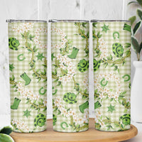 Mokihana Maile Ilima Leis Paniolo Palaka Skinny Tumbler Hawaiian Omaomo Ala Spirit - Polynesian Pride