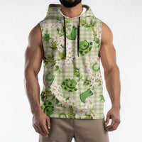 Mokihana Maile Ilima Leis Paniolo Palaka Sleeveless Hoodie Hawaiian Omaomo Ala Spirit - Polynesian Pride