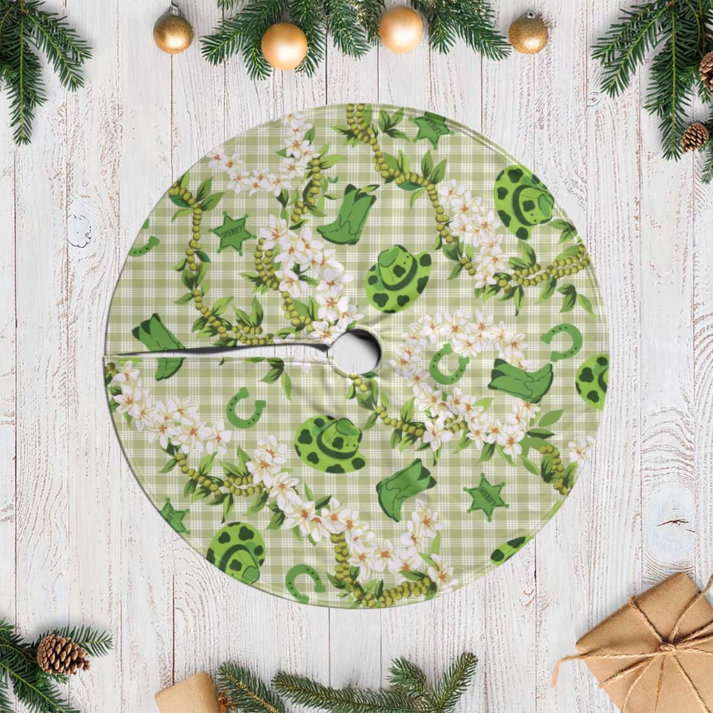 Mokihana Maile Ilima Leis Paniolo Palaka Tree Skirt Hawaiian Omaomo Ala Spirit LT9 Casual Green - Polynesian Pride