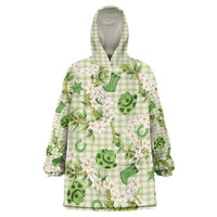 Mokihana Maile Ilima Leis Paniolo Palaka Wearable Blanket Hoodie Hawaiian Omaomo Ala Spirit - Polynesian Pride