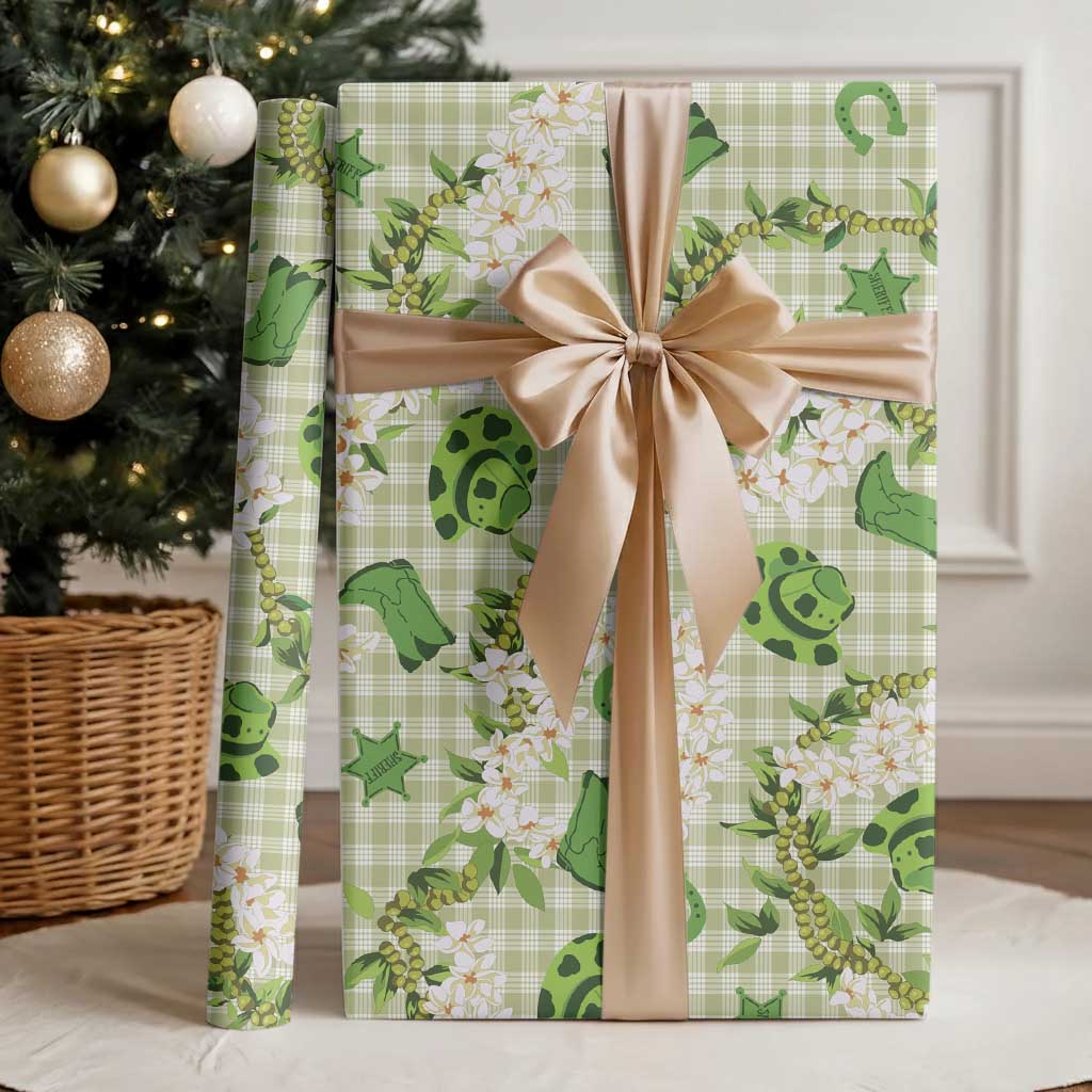 Mokihana Maile Ilima Leis Paniolo Palaka Wrapping Paper Hawaiian Omaomo Ala Spirit - Polynesian Pride