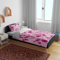 Mokihana Maile Ilima Leis Paniolo Palaka Bedding Set Hawaiian Omaomo Ulaula Spirit - Polynesian Pride