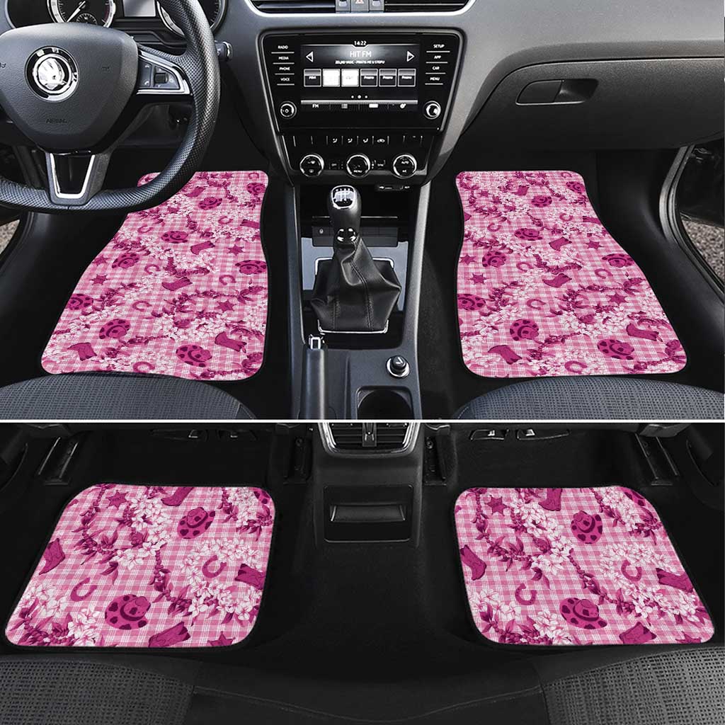 Mokihana Maile Ilima Leis Paniolo Palaka Car Mats Hawaiian Omaomo Ulaula Spirit - Polynesian Pride