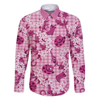 Mokihana Maile Ilima Leis Paniolo Palaka Family Matching Summer Maxi Dress and Hawaiian Shirt Hawaiian Omaomo Ulaula Spirit - Polynesian Pride