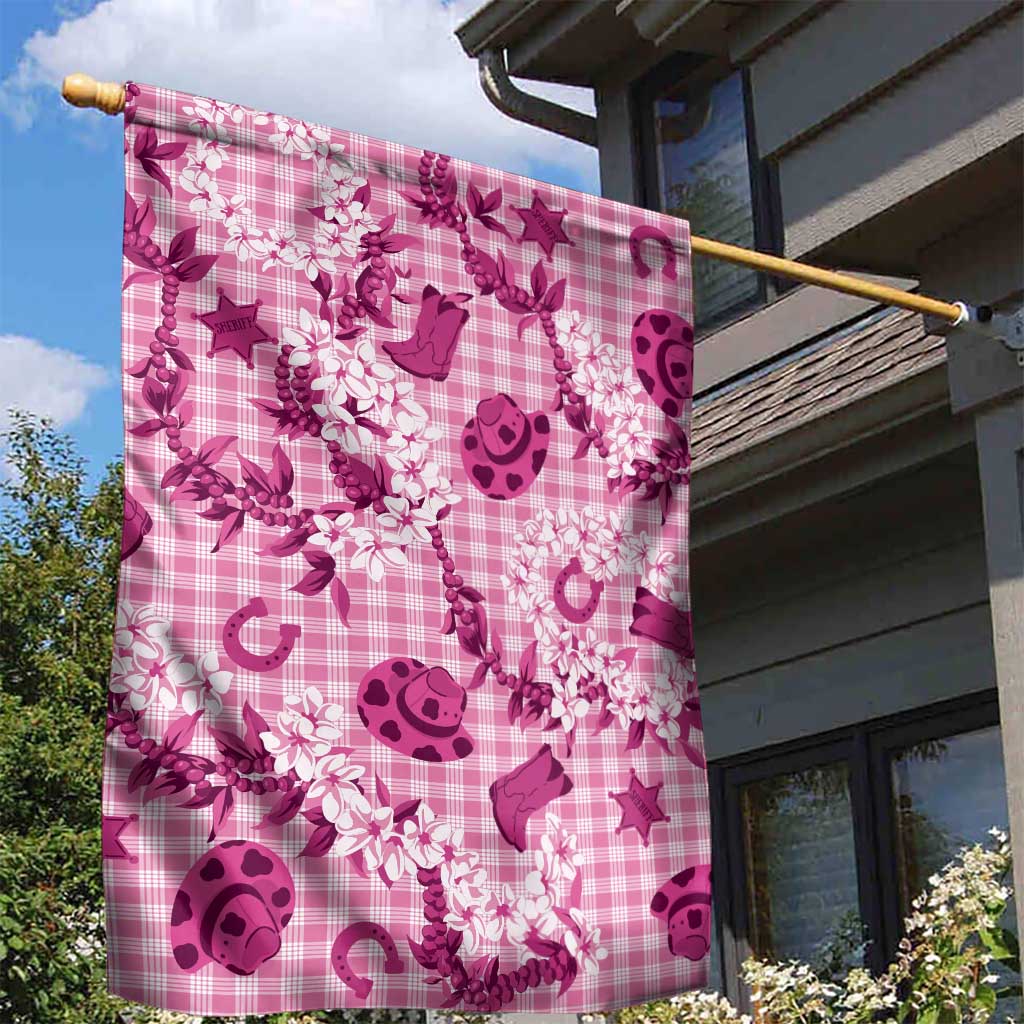 Mokihana Maile Ilima Leis Paniolo Palaka Garden Flag Hawaiian Omaomo Ulaula Spirit - Polynesian Pride