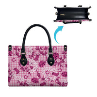 Mokihana Maile Ilima Leis Paniolo Palaka Leather Bag Hawaiian Omaomo Ulaula Spirit - Polynesian Pride