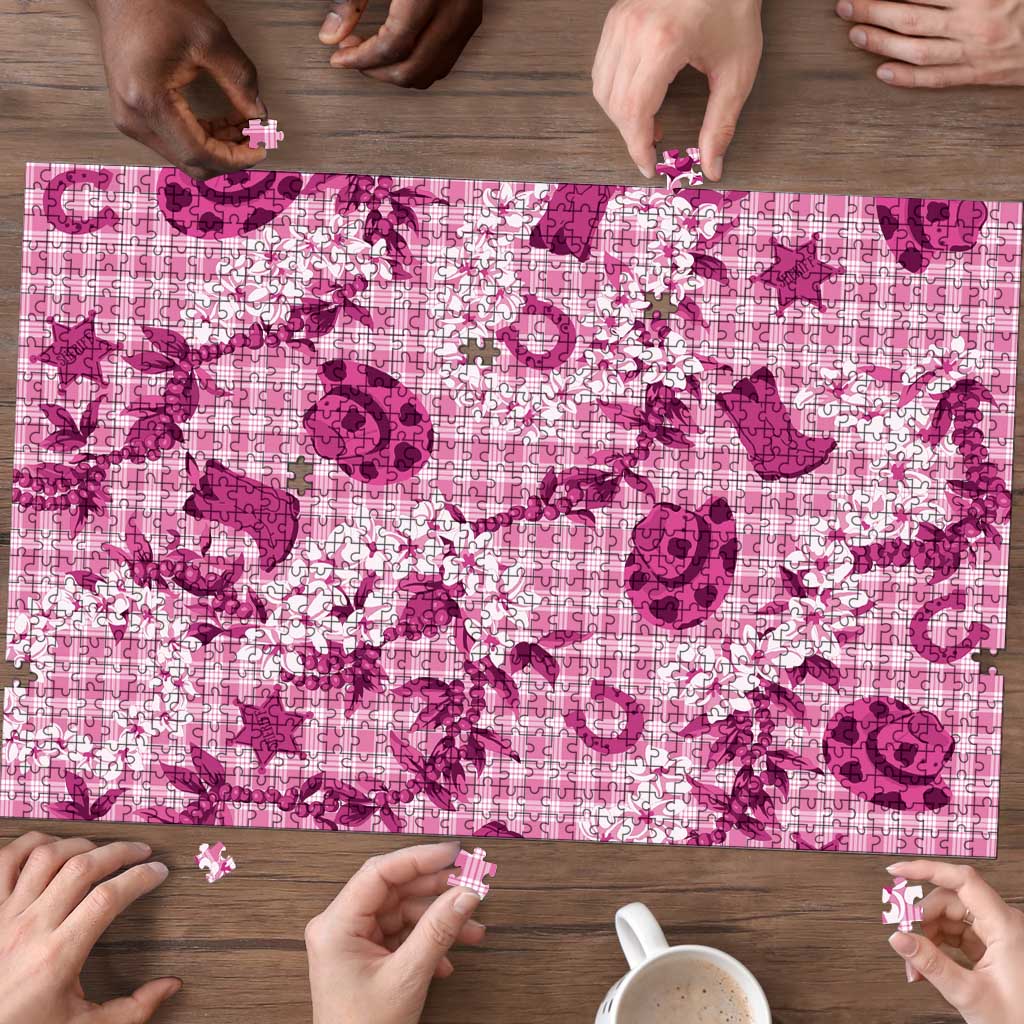 Mokihana Maile Ilima Leis Paniolo Palaka Puzzle Hawaiian Omaomo Ulaula Spirit - Polynesian Pride