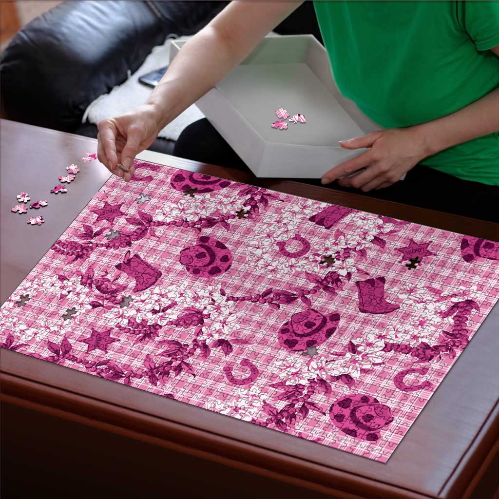 Mokihana Maile Ilima Leis Paniolo Palaka Puzzle Hawaiian Omaomo Ulaula Spirit - Polynesian Pride