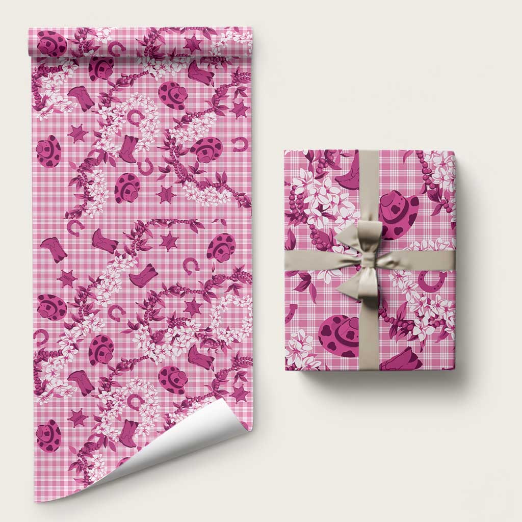 Mokihana Maile Ilima Leis Paniolo Palaka Wrapping Paper Hawaiian Omaomo Ulaula Spirit - Polynesian Pride