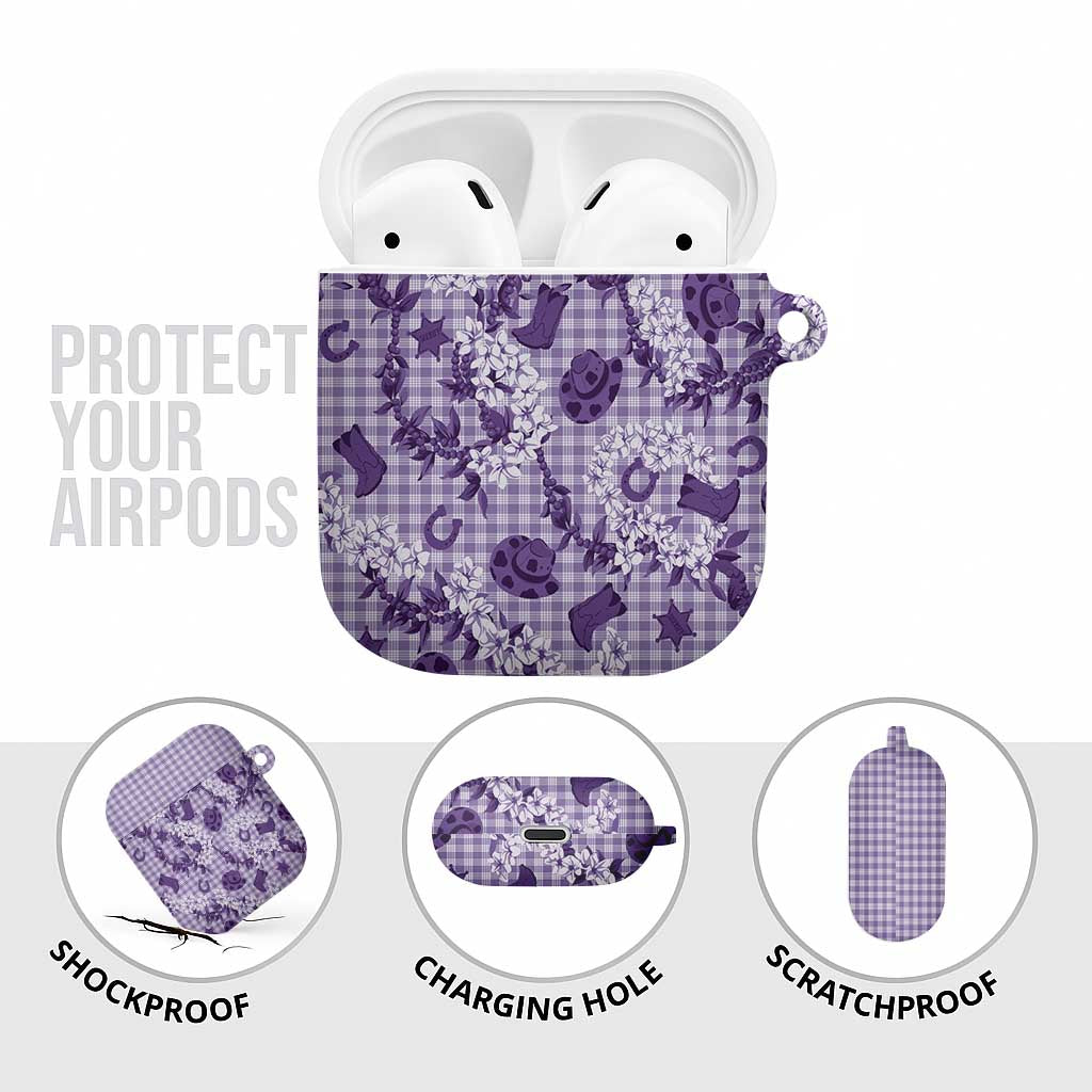 Mokihana Maile Ilima Leis Paniolo Palaka AirPods Case Hawaiian Poni Spirit - Polynesian Pride