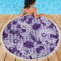 Mokihana Maile Ilima Leis Paniolo Palaka Beach Blanket Hawaiian Poni Spirit - Polynesian Pride