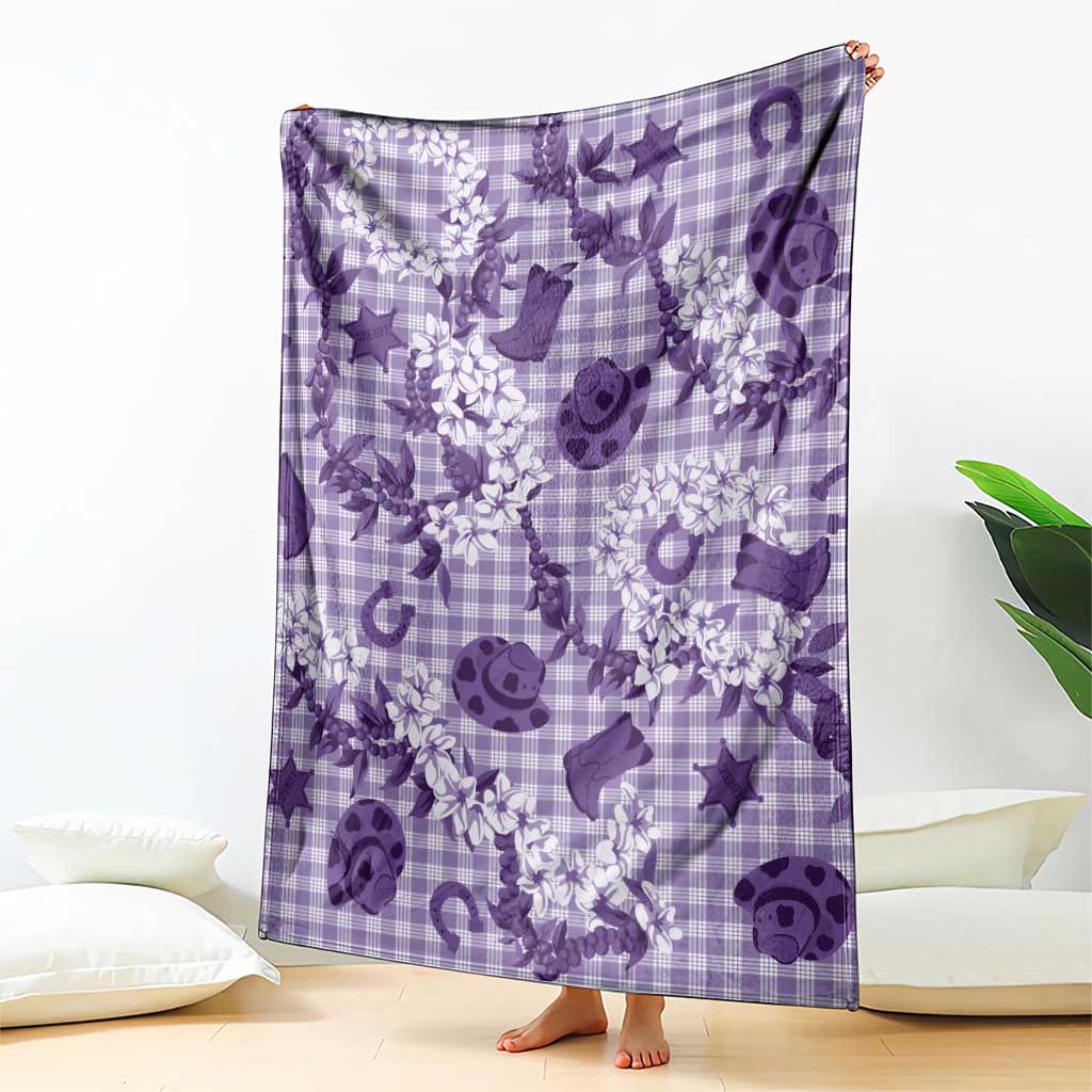 Mokihana Maile Ilima Leis Paniolo Palaka Blanket Hawaiian Poni Spirit - Polynesian Pride