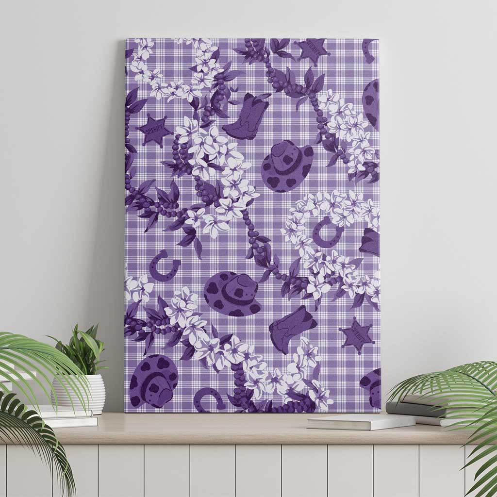 Mokihana Maile Ilima Leis Paniolo Palaka Canvas Wall Art Hawaiian Poni Spirit - Polynesian Pride