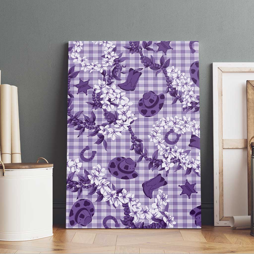 Mokihana Maile Ilima Leis Paniolo Palaka Canvas Wall Art Hawaiian Poni Spirit - Polynesian Pride