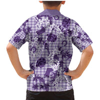 Mokihana Maile Ilima Leis Paniolo Palaka Family Matching Mermaid Dress and Hawaiian Shirt Hawaiian Poni Spirit - Polynesian Pride