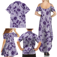 Mokihana Maile Ilima Leis Paniolo Palaka Family Matching Summer Maxi Dress and Hawaiian Shirt Hawaiian Poni Spirit - Polynesian Pride