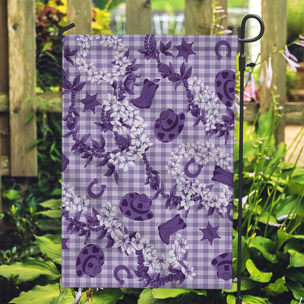 Mokihana Maile Ilima Leis Paniolo Palaka Garden Flag Hawaiian Poni Spirit - Polynesian Pride