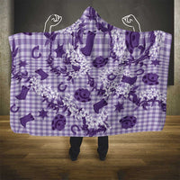 Mokihana Maile Ilima Leis Paniolo Palaka Hooded Blanket Hawaiian Poni Spirit - Polynesian Pride