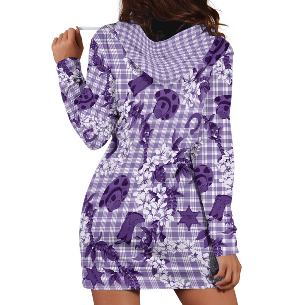 Mokihana Maile Ilima Leis Paniolo Palaka Hoodie Dress Hawaiian Poni Spirit - Polynesian Pride