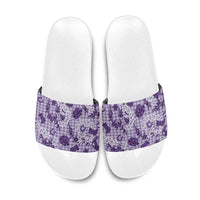 Mokihana Maile Ilima Leis Paniolo Palaka Slide Sandals Hawaiian Poni Spirit - Polynesian Pride