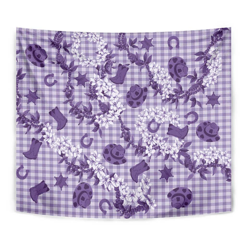 Mokihana Maile Ilima Leis Paniolo Palaka Tapestry Hawaiian Poni Spirit - Polynesian Pride