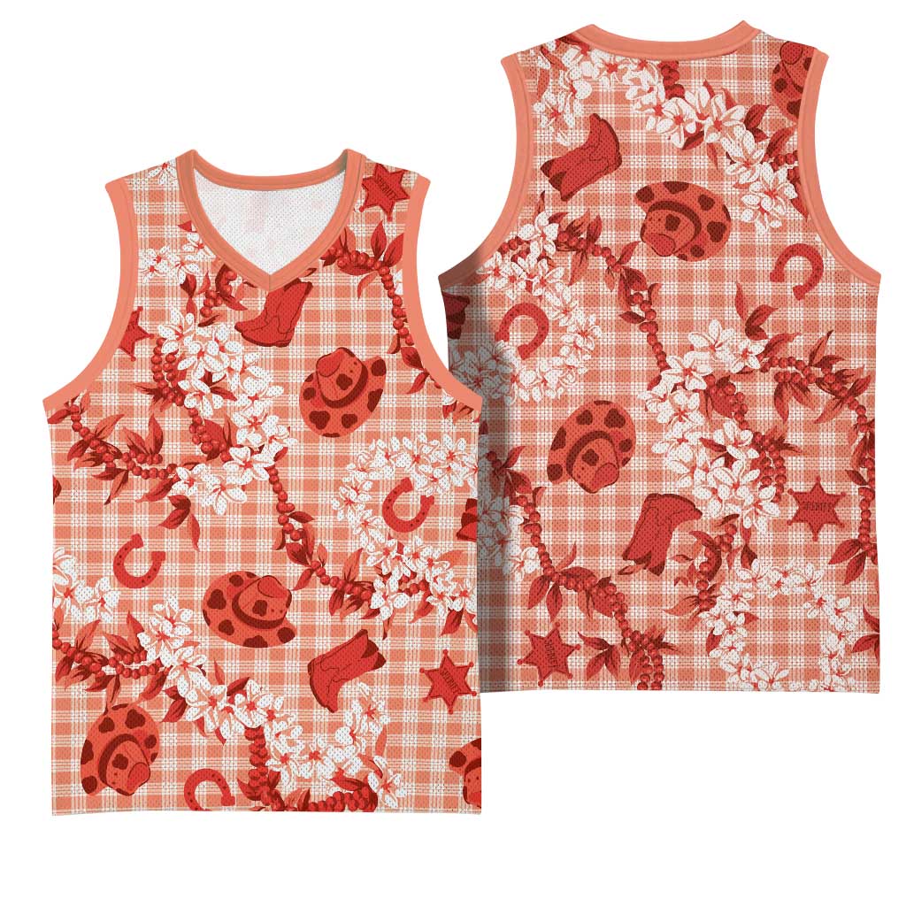 Mokihana Maile Ilima Leis Paniolo Palaka Basketball Jersey Hawaiian Ulaula Spirit - Polynesian Pride