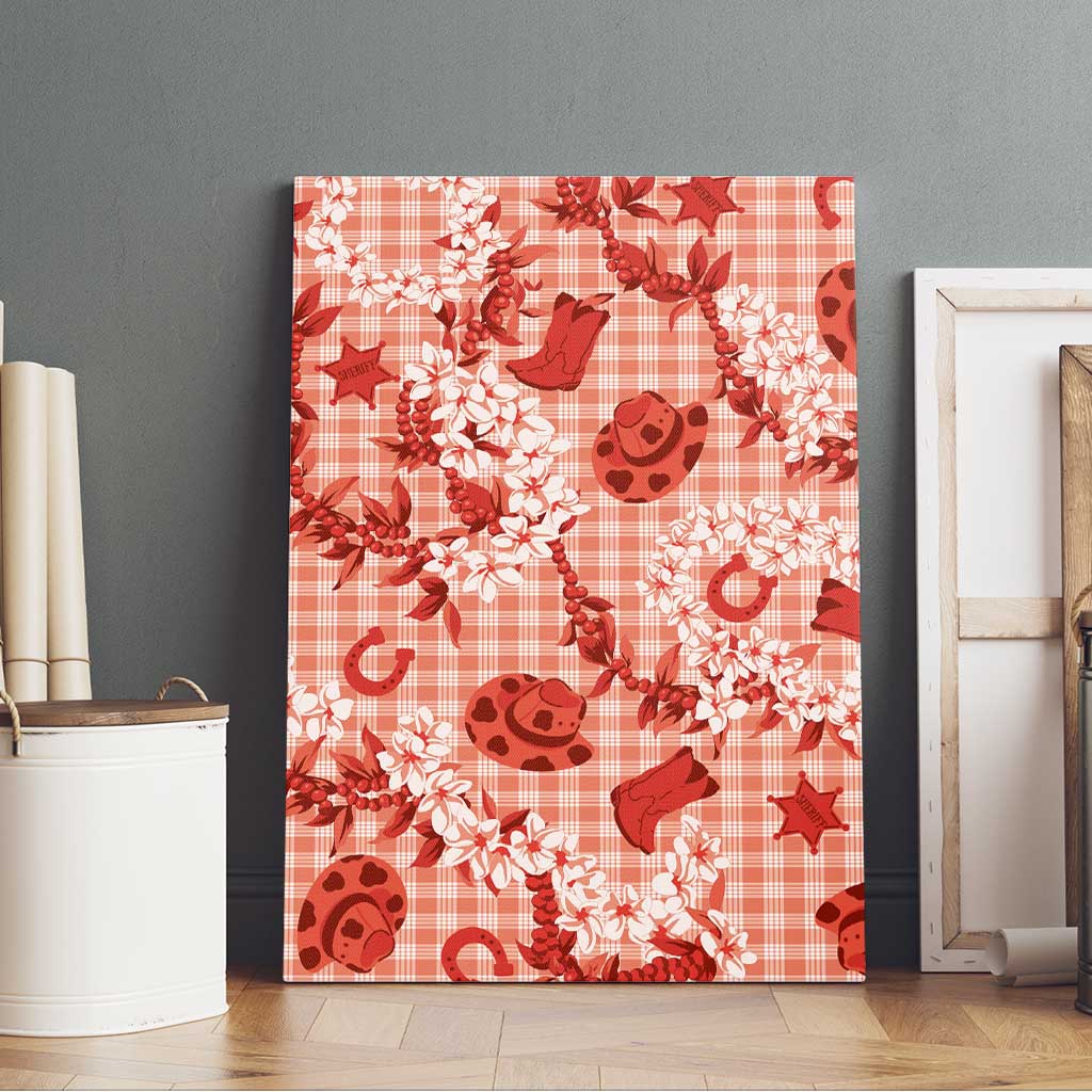 Mokihana Maile Ilima Leis Paniolo Palaka Canvas Wall Art Hawaiian Ulaula Spirit - Polynesian Pride