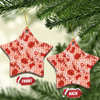 Mokihana Maile Ilima Leis Paniolo Palaka Ceramic Ornament Hawaiian Ulaula Spirit - Polynesian Pride