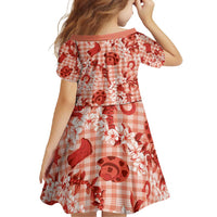 Mokihana Maile Ilima Leis Paniolo Palaka Family Matching Summer Maxi Dress and Hawaiian Shirt Hawaiian Ulaula Spirit - Polynesian Pride