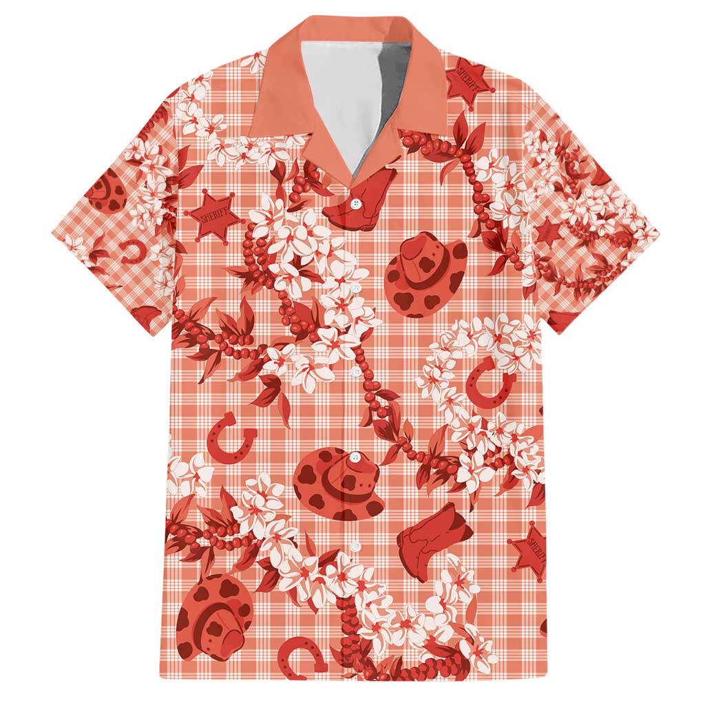 Mokihana Maile Ilima Leis Paniolo Palaka Hawaiian Shirt Hawaiian Ulaula Spirit - Polynesian Pride