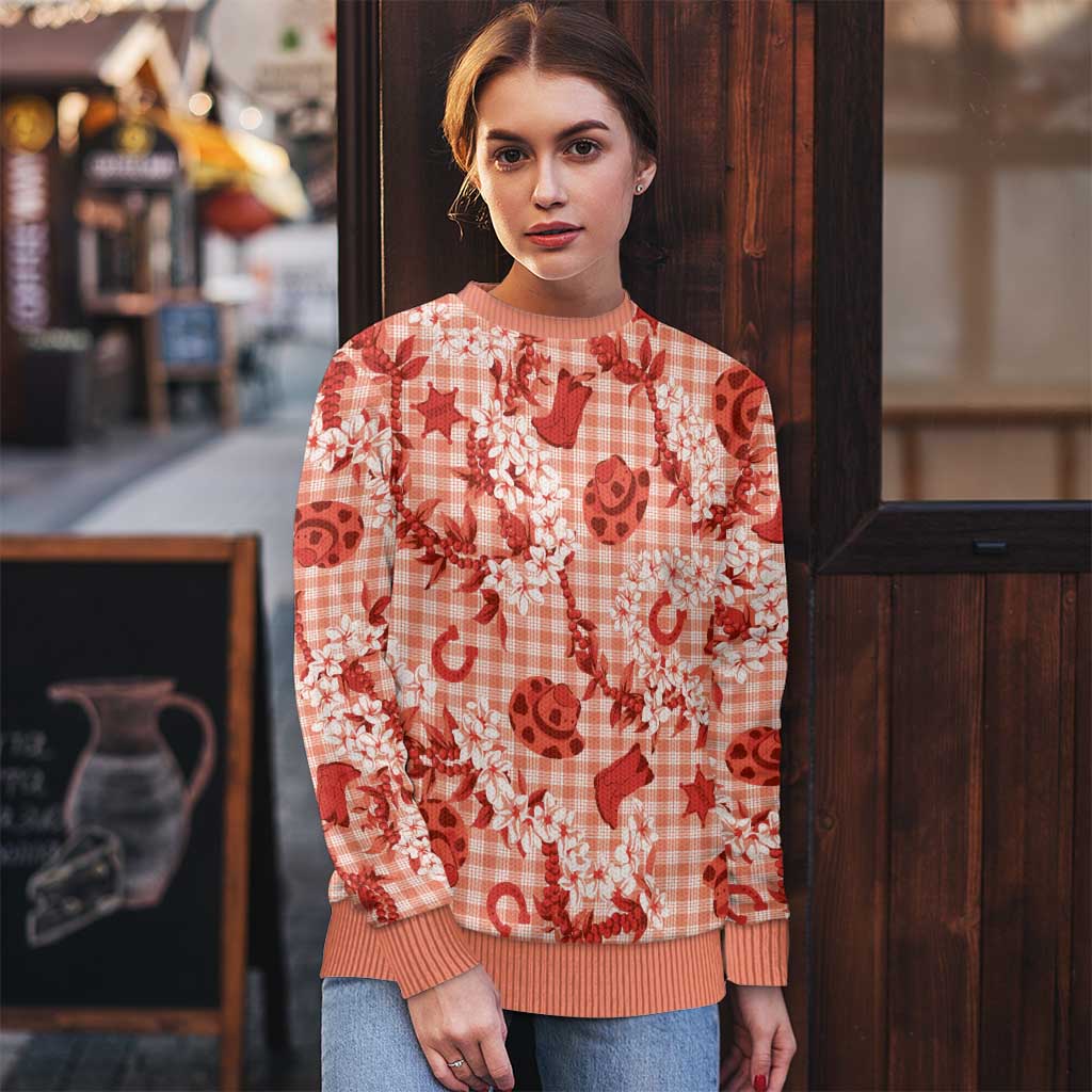 Mokihana Maile Ilima Leis Paniolo Palaka Ugly Christmas Sweater Hawaiian Ulaula Spirit - Polynesian Pride