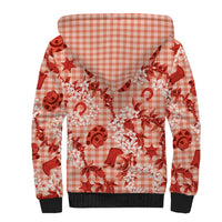 Mokihana Maile Ilima Leis Paniolo Palaka Sherpa Hoodie Hawaiian Ulaula Spirit - Polynesian Pride