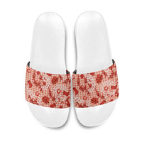 Mokihana Maile Ilima Leis Paniolo Palaka Slide Sandals Hawaiian Ulaula Spirit - Polynesian Pride