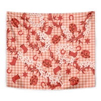 Mokihana Maile Ilima Leis Paniolo Palaka Tapestry Hawaiian Ulaula Spirit - Polynesian Pride