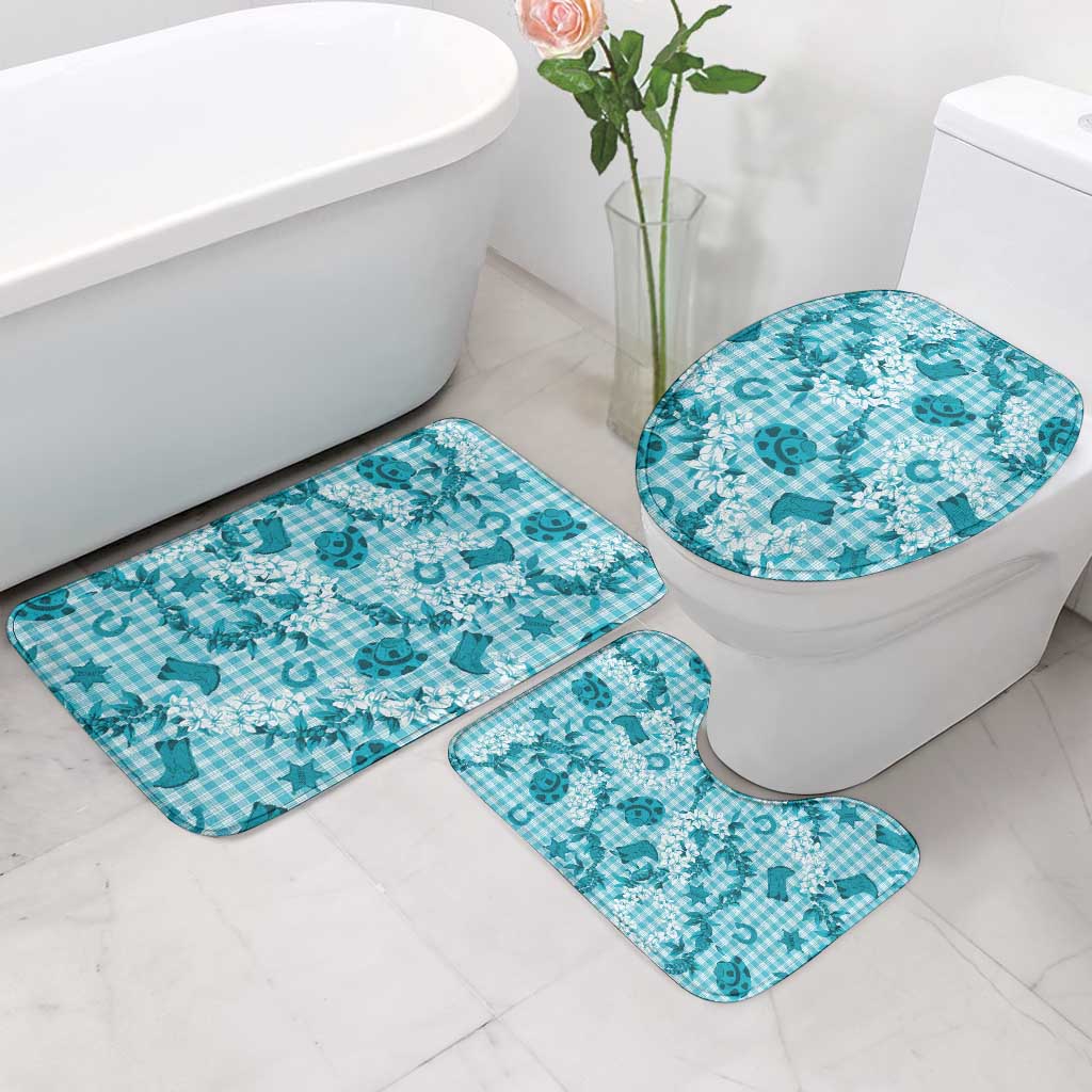 Mokihana Maile Ilima Leis Paniolo Palaka Bathroom Set Hawaiian Polu Opa Spirit LT9 - Polynesian Pride