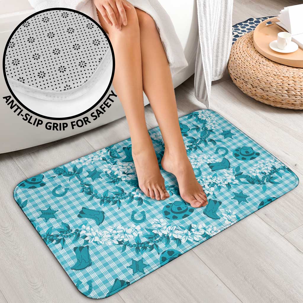 Mokihana Maile Ilima Leis Paniolo Palaka Bathroom Set Hawaiian Polu Opa Spirit LT9 - Polynesian Pride