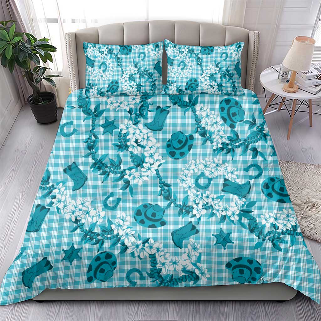 Mokihana Maile Ilima Leis Paniolo Palaka Bedding Set Hawaiian Polu Opa Spirit - Polynesian Pride
