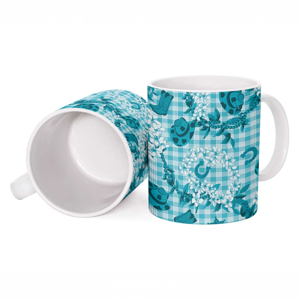 Mokihana Maile Ilima Leis Paniolo Palaka Ceramic Mug Hawaiian Polu Opa Spirit LT9 - Polynesian Pride