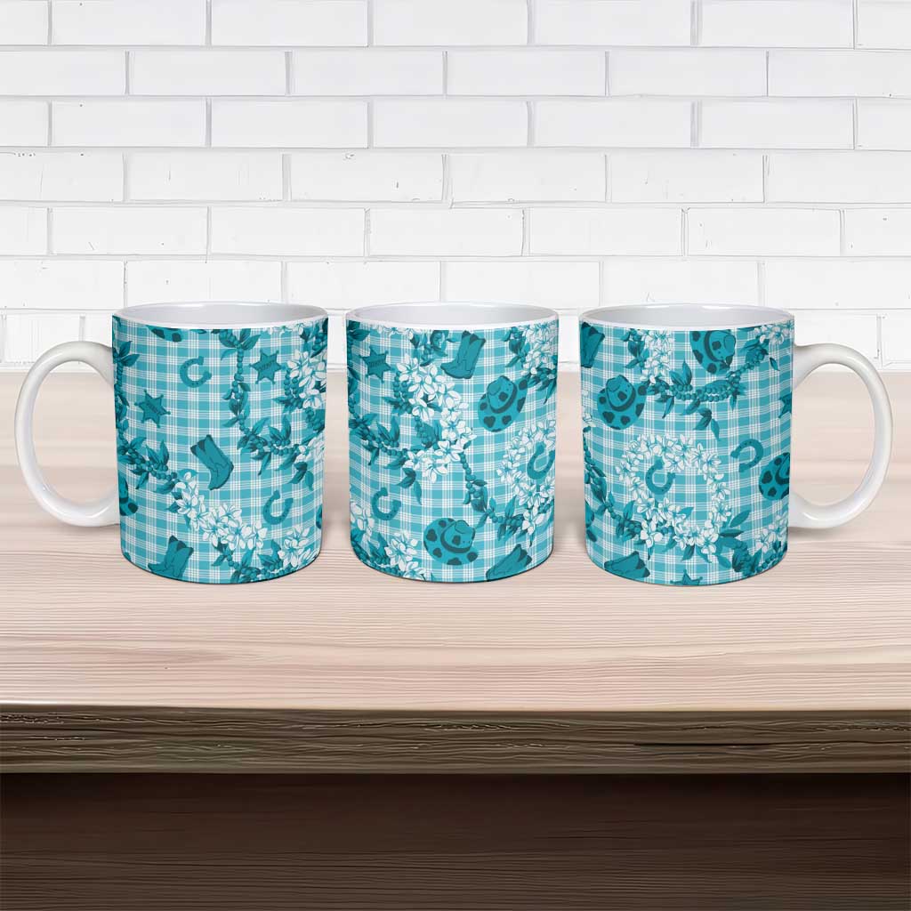 Mokihana Maile Ilima Leis Paniolo Palaka Ceramic Mug Hawaiian Polu Opa Spirit LT9 - Polynesian Pride
