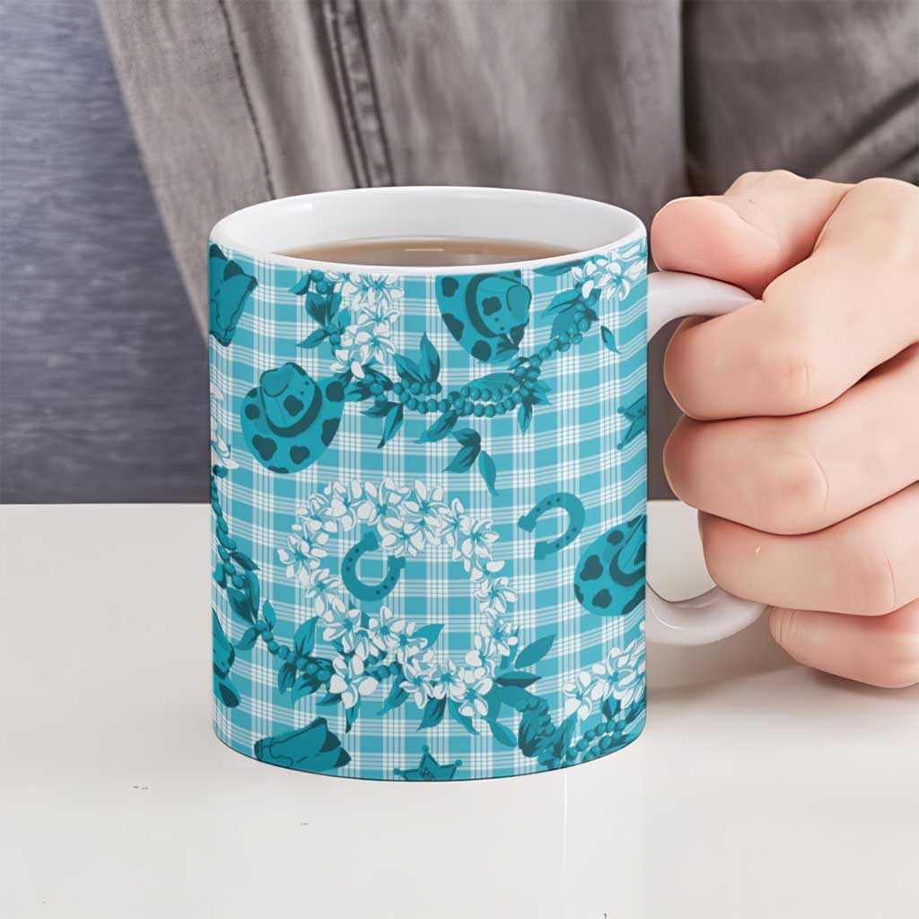 Mokihana Maile Ilima Leis Paniolo Palaka Ceramic Mug Hawaiian Polu Opa Spirit LT9 - Polynesian Pride