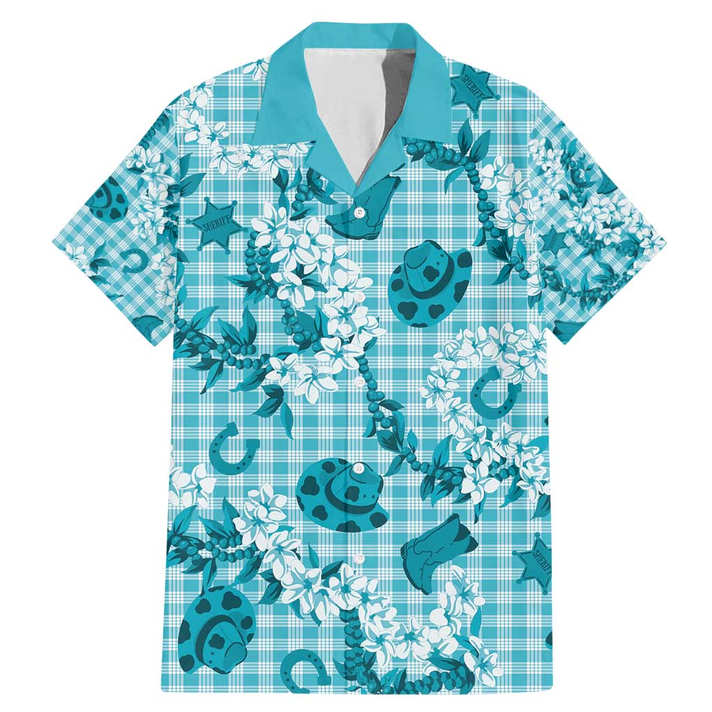 Mokihana Maile Ilima Leis Paniolo Palaka Family Matching Mermaid Dress and Hawaiian Shirt Hawaiian Polu Opa Spirit - Polynesian Pride