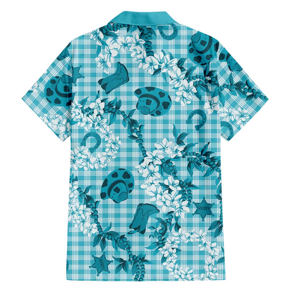 Mokihana Maile Ilima Leis Paniolo Palaka Family Matching Summer Maxi Dress and Hawaiian Shirt Hawaiian Polu Opa Spirit LT9 - Polynesian Pride