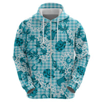 Mokihana Maile Ilima Leis Paniolo Palaka Hoodie Hawaiian Polu Opa Spirit - Polynesian Pride