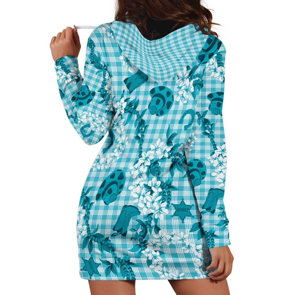 Mokihana Maile Ilima Leis Paniolo Palaka Hoodie Dress Hawaiian Polu Opa Spirit - Polynesian Pride