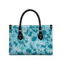 Mokihana Maile Ilima Leis Paniolo Palaka Leather Bag Hawaiian Polu Opa Spirit - Polynesian Pride