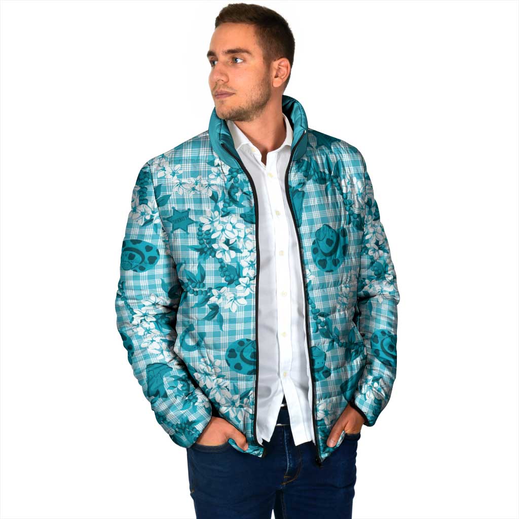 Mokihana Maile Ilima Leis Paniolo Palaka Padded Jacket Hawaiian Polu Opa Spirit - Polynesian Pride
